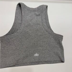 Alo Gray sports bra Top Size medium